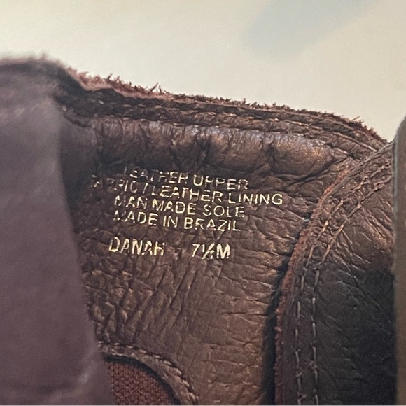 Nurture Danah Genuine Leather Ankle Boots size 7.5 brown side zip - Picture 9 of 14